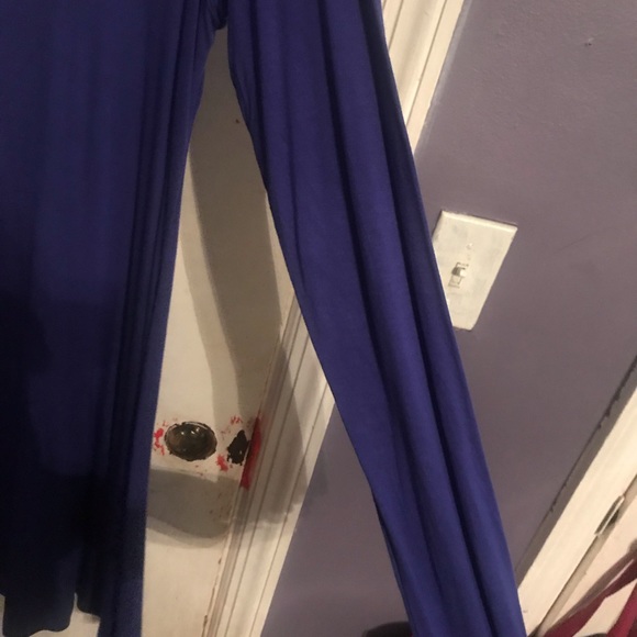 Blue Longsleeve Shift Dress - Picture 3 of 4